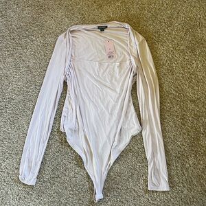 Wild Fable Women’s Long Sleeve Light Pink Bodysuit